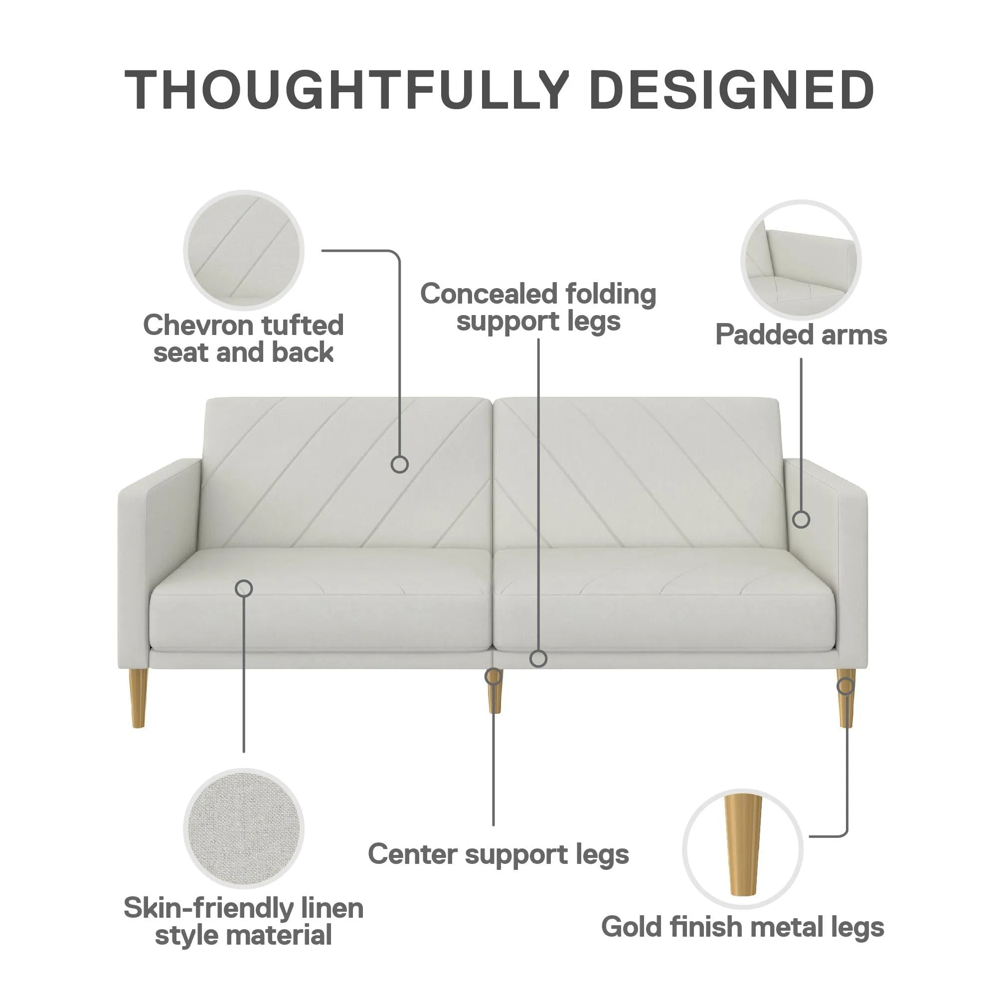 Alicent Futon Sofa Bed and Couch Sleeper