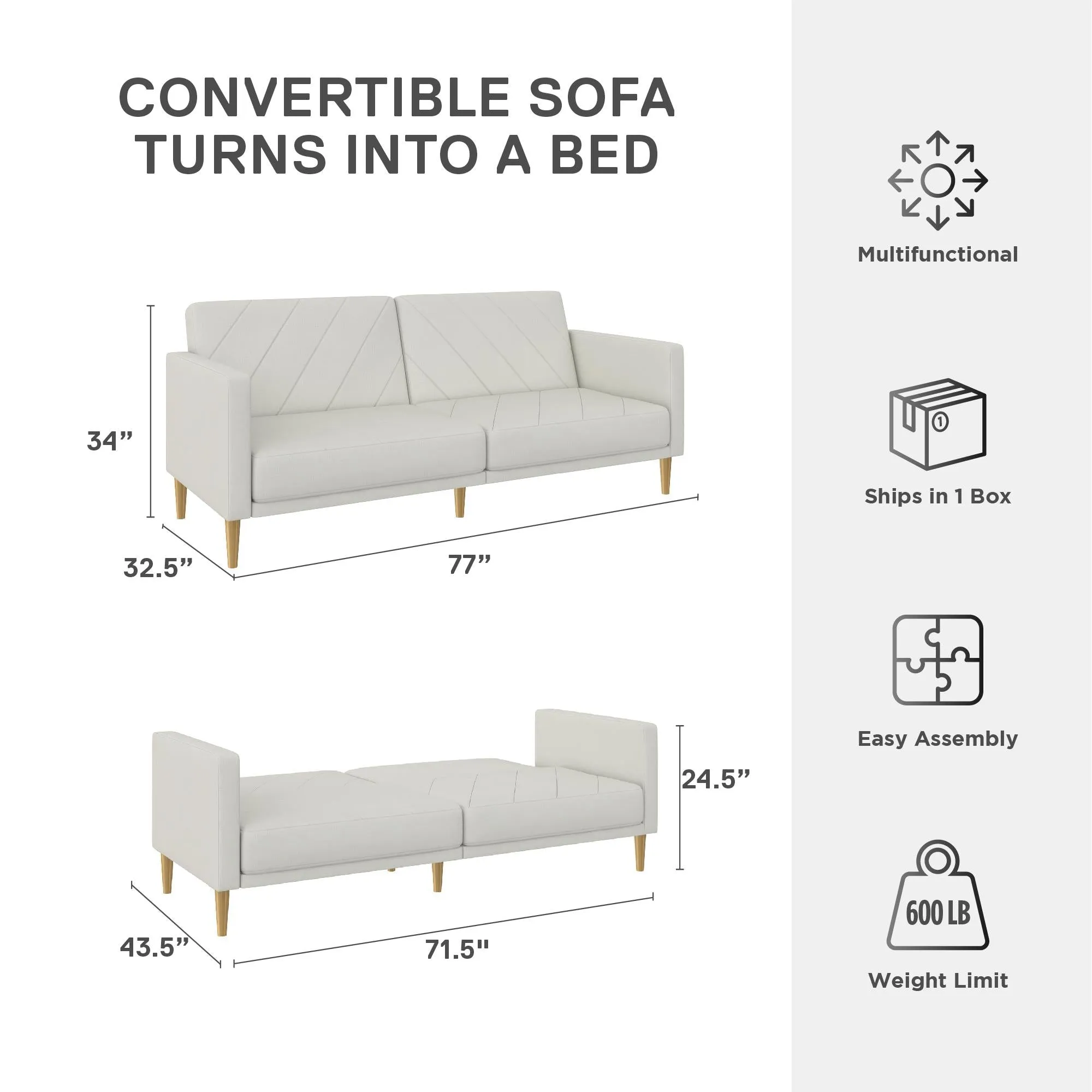 Alicent Futon Sofa Bed and Couch Sleeper