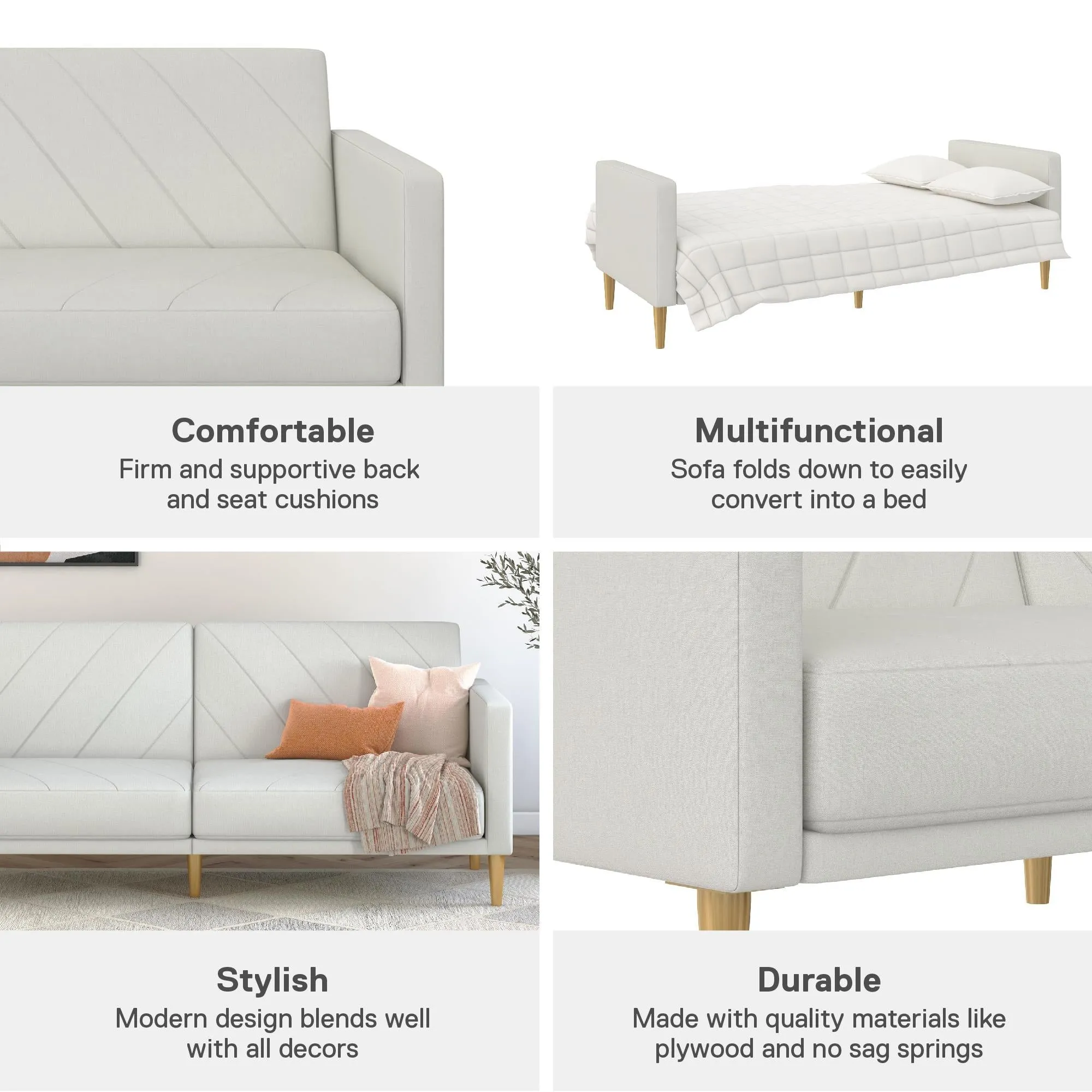 Alicent Futon Sofa Bed and Couch Sleeper