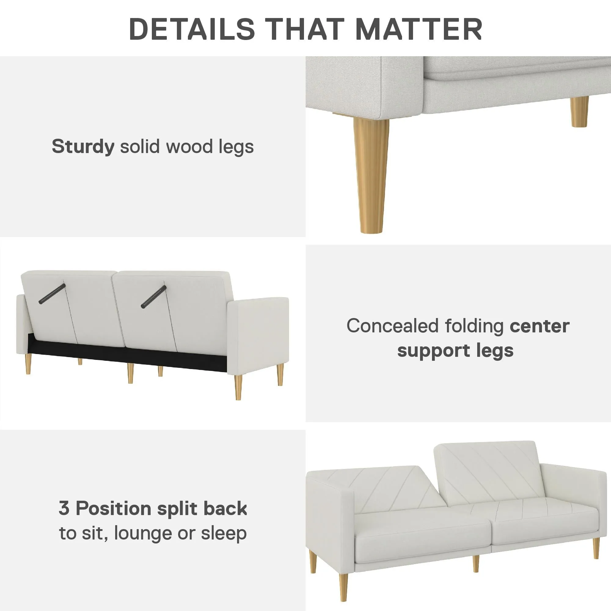 Alicent Futon Sofa Bed and Couch Sleeper