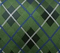 Green and Blue Argyle Plaid Tie