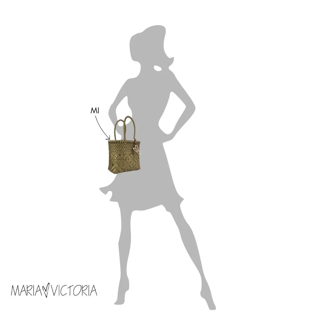 Maria Victoria | City Tote | Upcycled, Handwoven, Black&White Tote