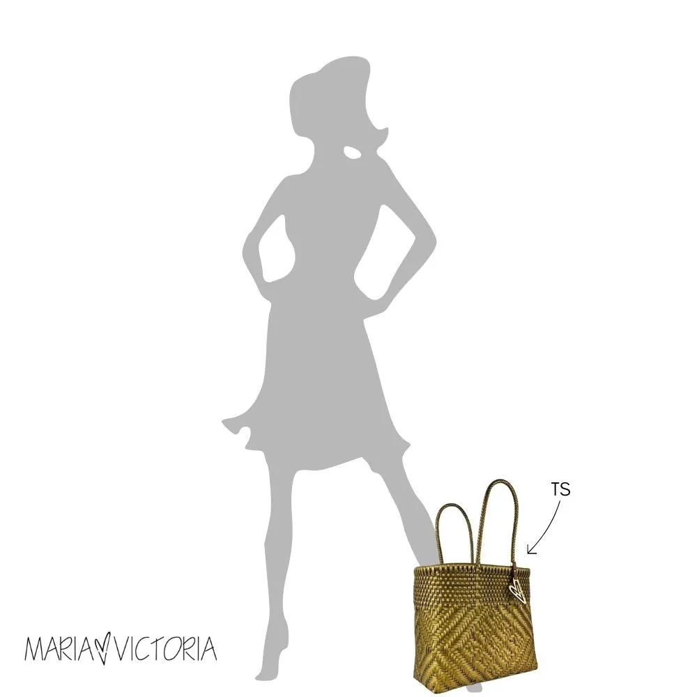 Maria Victoria | City Tote | Upcycled, Handwoven, Black&White Tote