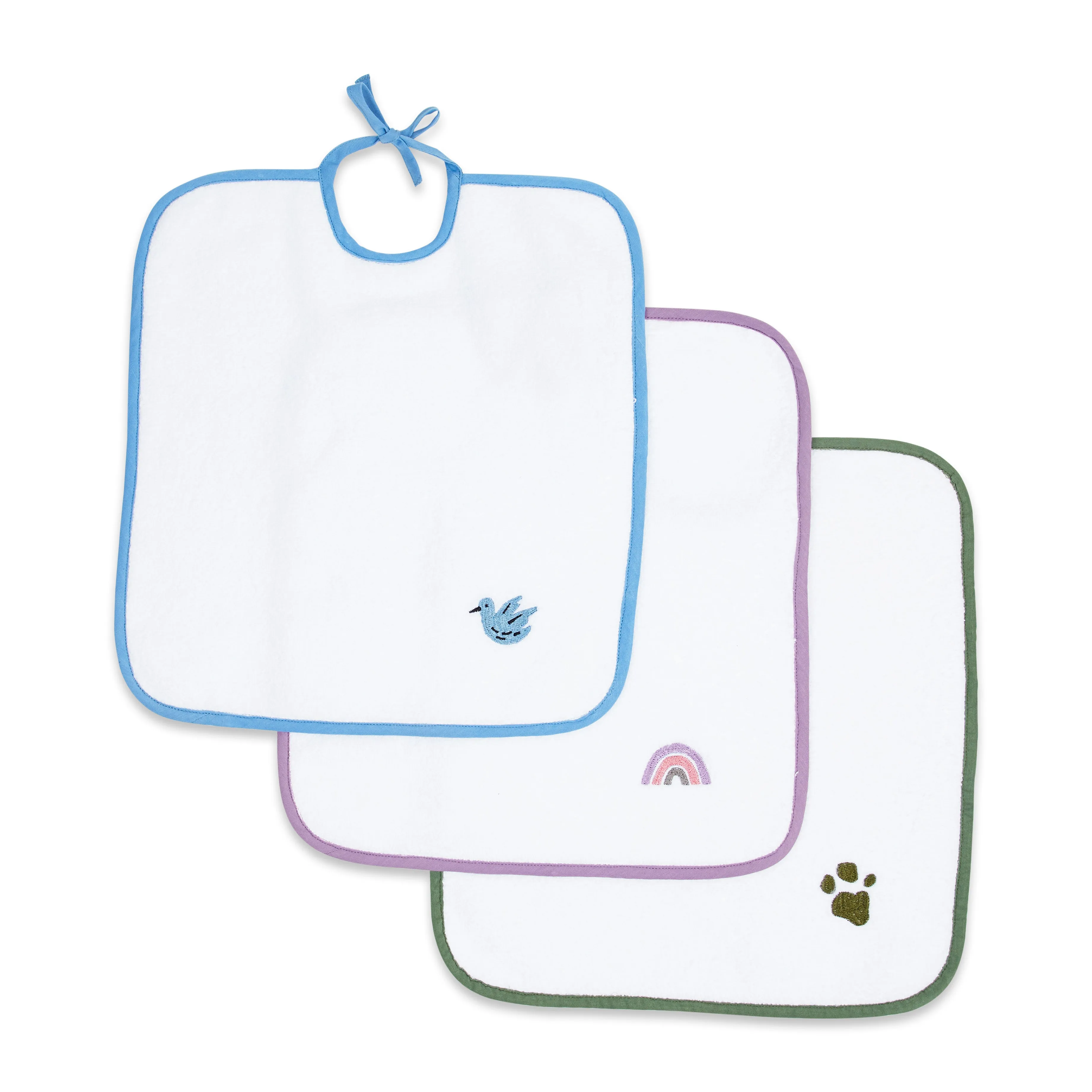 Masilo Elegant Terry Bibs - Pack of 3