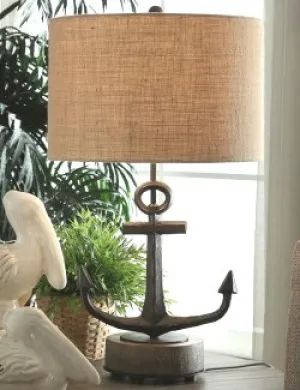 Rustic Anchor Table Lamp Set of 2