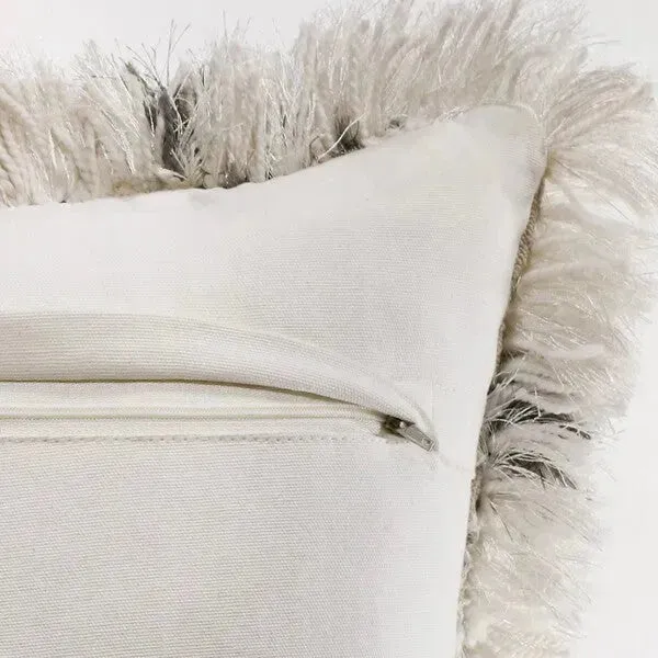 Shag 07753WLT White/Black Lattice Pillow
