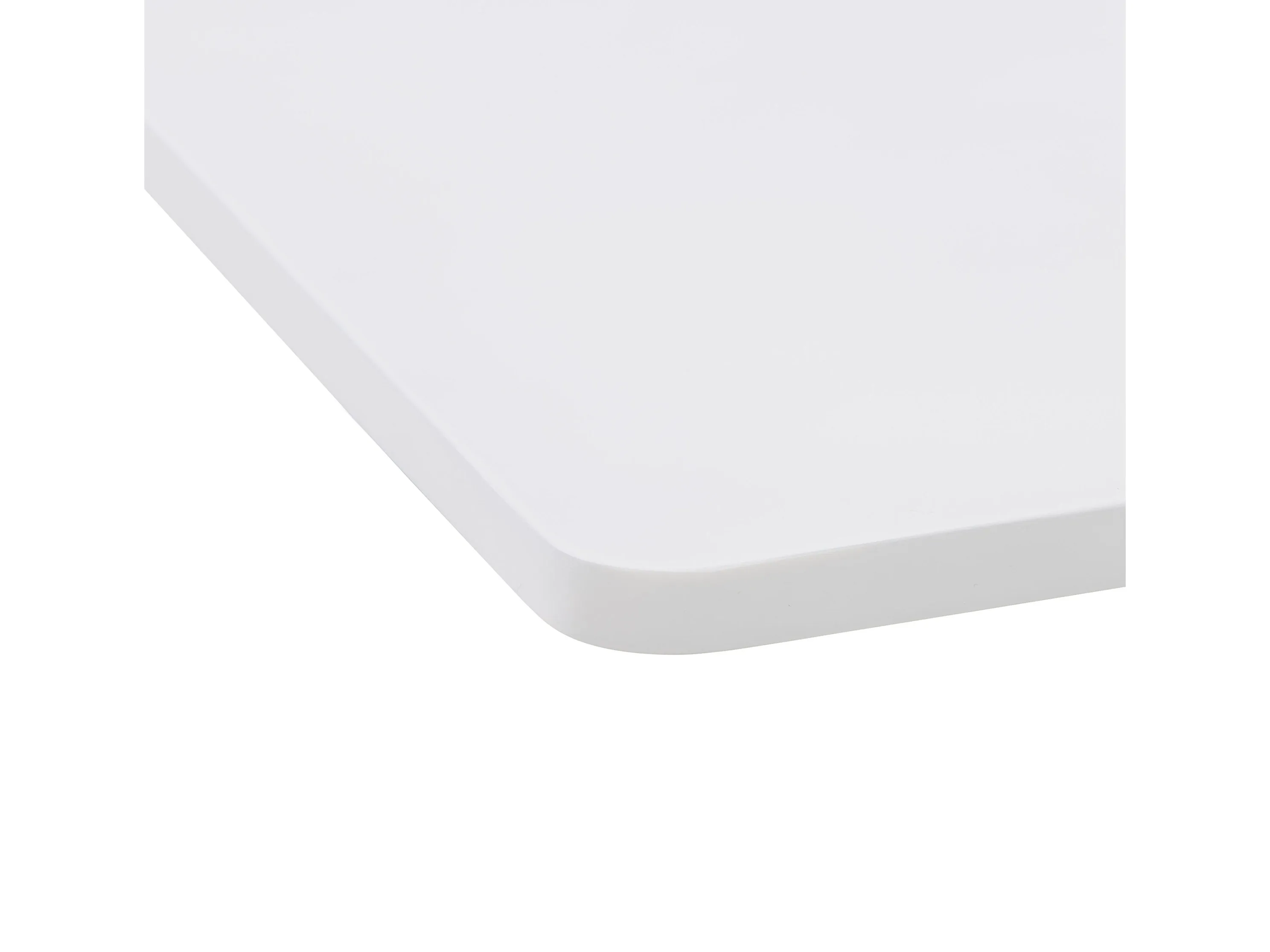White Adjustable Height Square Bar Table
